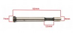 Metāla lokšņu šķēru rezerves asmenis 52mm BP1232
